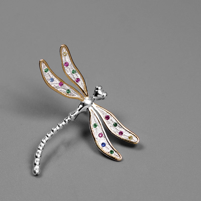 Sterling Silver Dragonfly Brooch