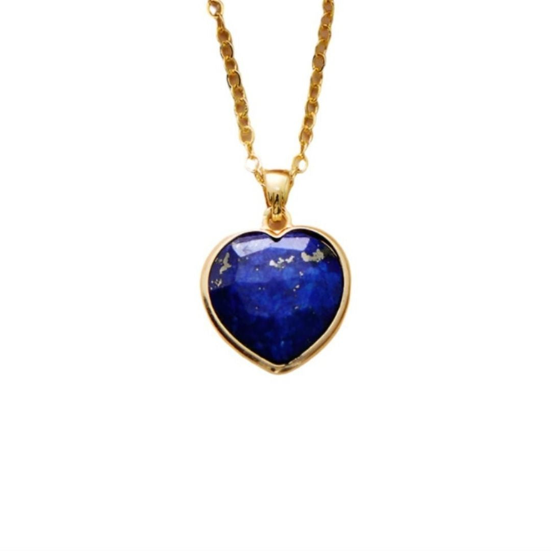 Heart Shape Lapis Lazuli Necklace