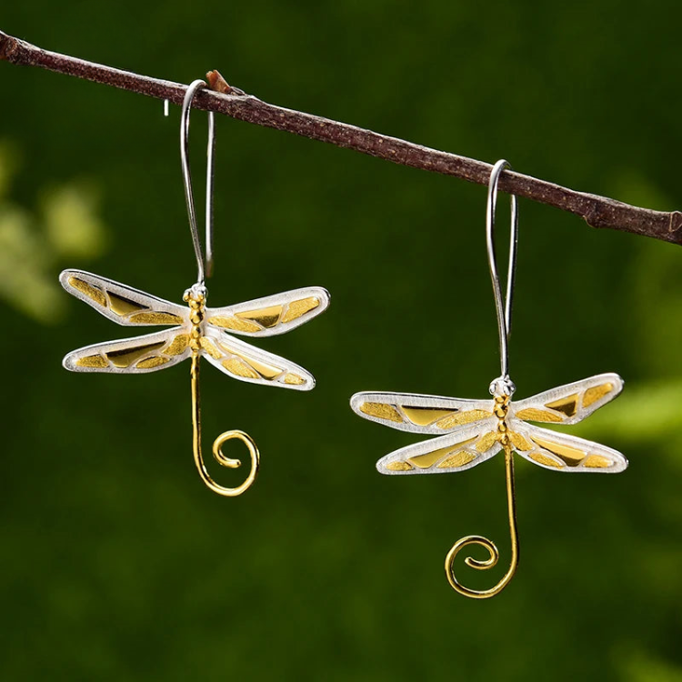 Dragonfly Drop Earrings