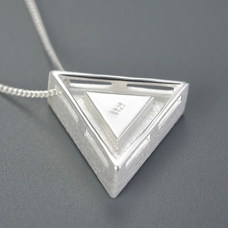 Minimalism Triangle Epoxy Pendant (without Necklace)