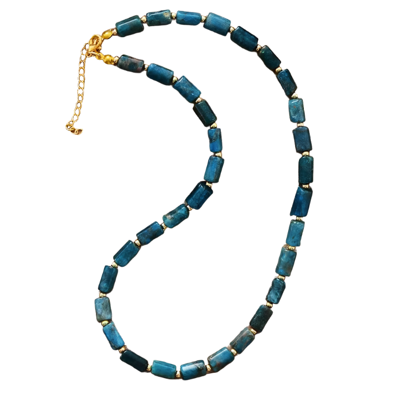 Boho Apatite Beaded Choker Necklace