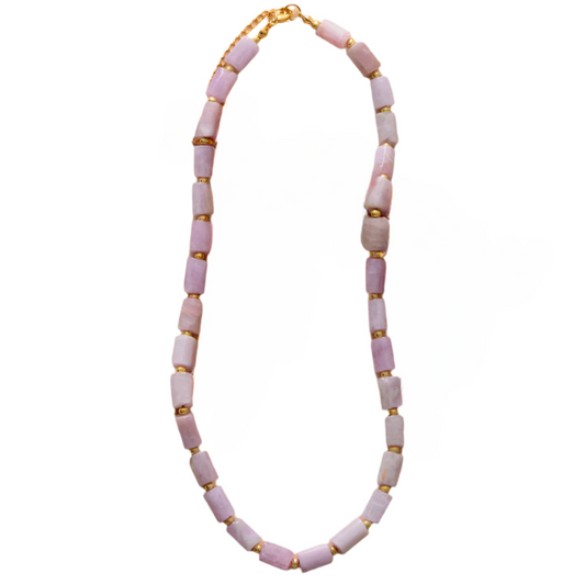 Boho Kunzite Beaded Choker Necklace