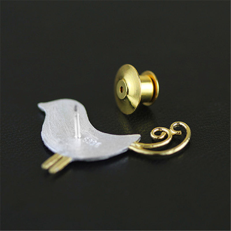 Lovely Jay Bird Handmade Brooch