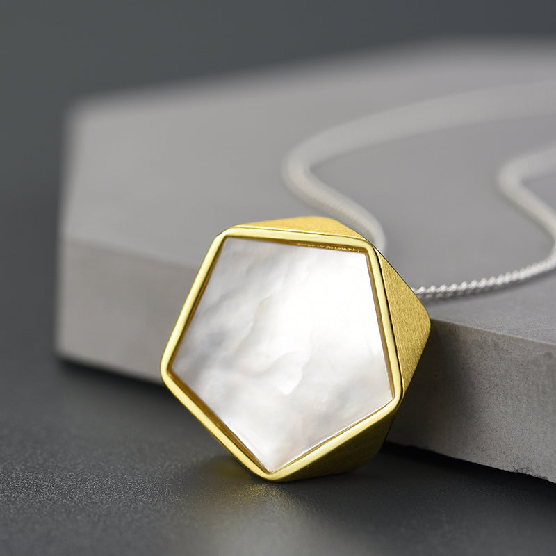 Minimalism Pentagonal Prism Pendant (Chain not included)