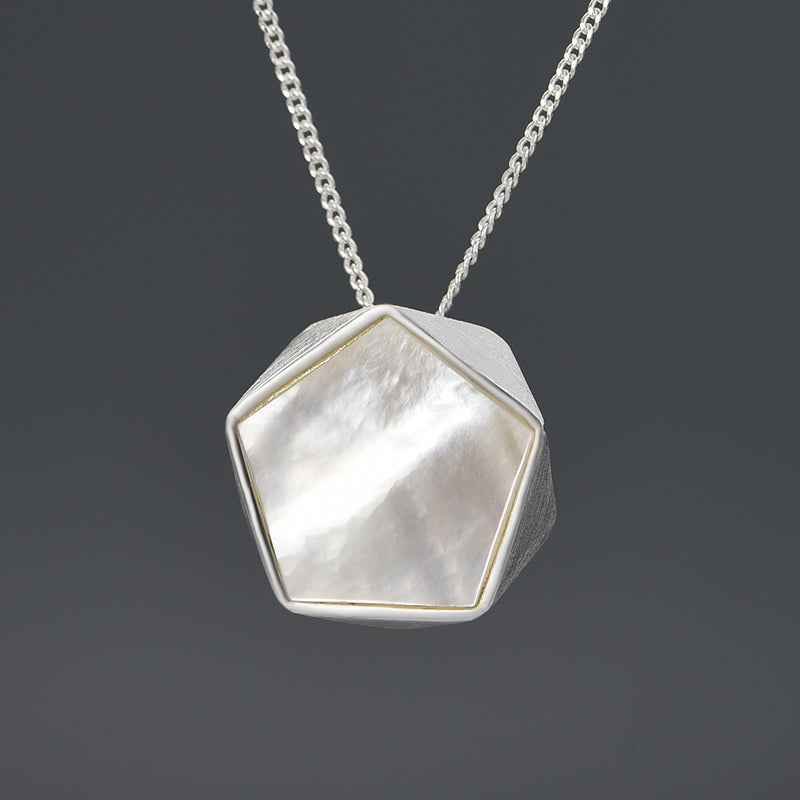 Minimalism Pentagonal Prism Pendant (without Necklace)