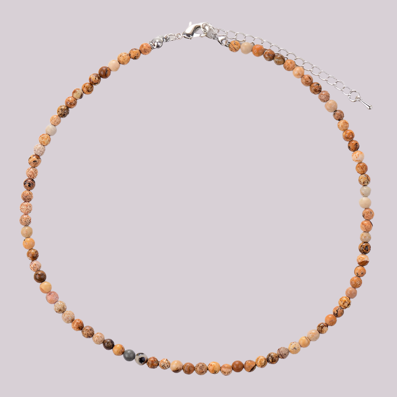 Jasper Bohemian Choker Tight Necklace