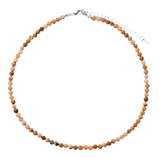 Jasper Bohemian Choker Tight Necklace