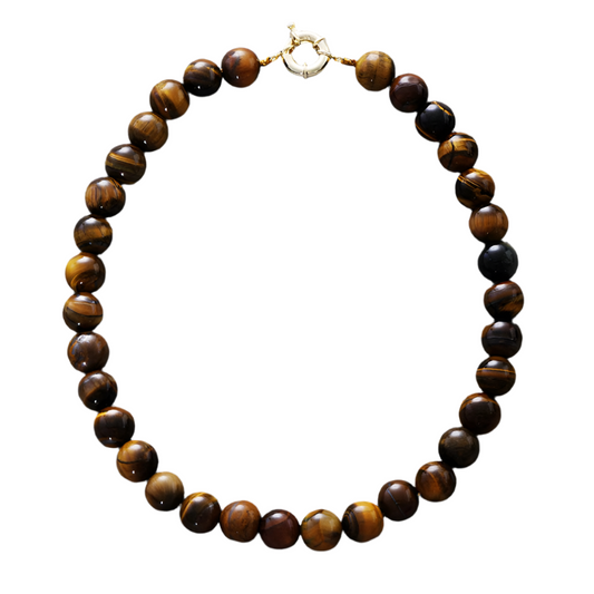 Round Tiger Eye Necklace