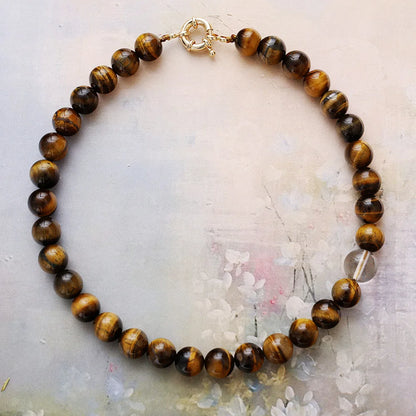 Natural Stone Tiger Eye Necklace