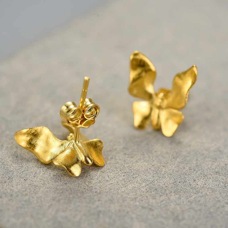 Small Butterfly Stud Earrings