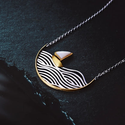 Sterling Silver Sailboat Necklace