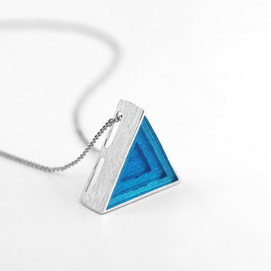 Minimalism Triangle Epoxy Pendant (without Necklace)