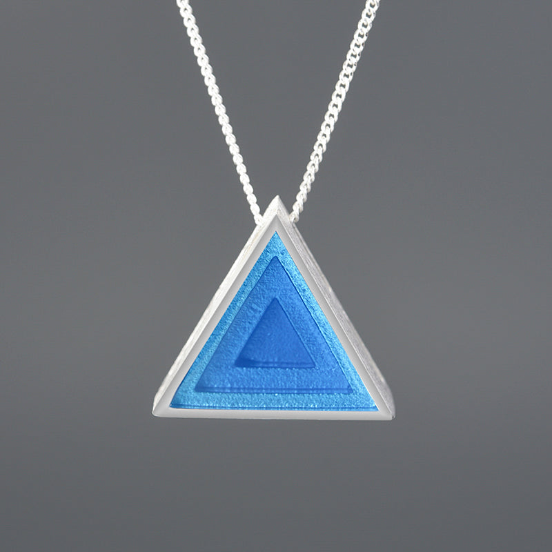 Minimalism Triangle Epoxy Pendant (without Necklace)