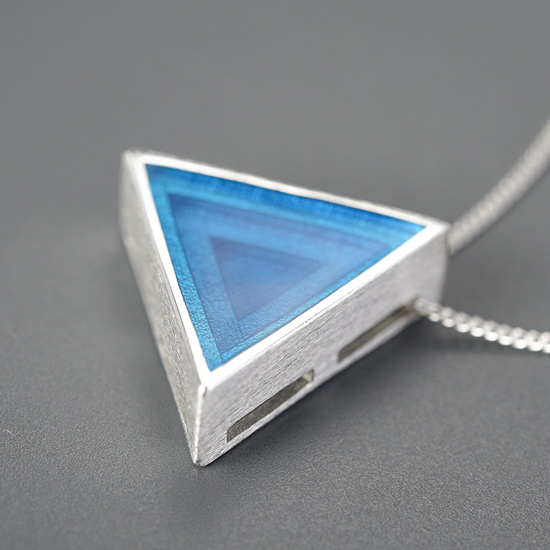 Minimalism Triangle Epoxy Pendant (without Necklace)